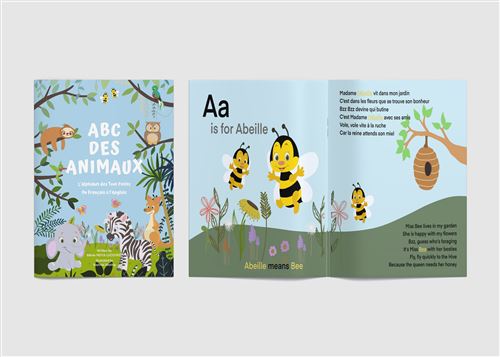 ABC of Animals - The Alphabet for Toddlers: Learning in French and English