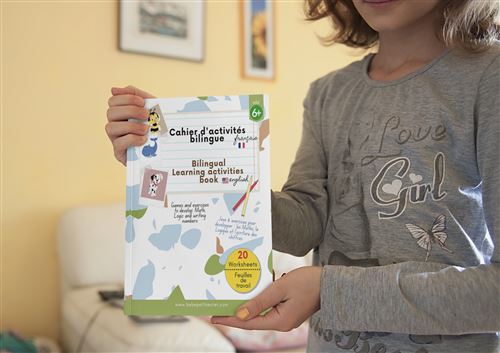 Bilingual Activity Book for Children: Games and Exercises to Develop Vocabulary, Math, and Geography While Having Fun